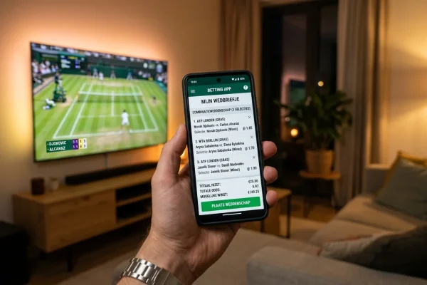 Uitleg over combinatieweddenschappen bij tennis met meerdere selecties