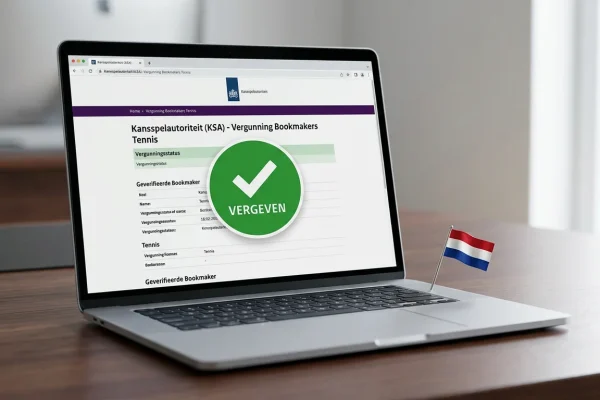 KSA vergunning voor legale tennis bookmakers in Nederland met overzicht van regulering