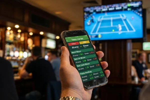 Micro markets bij tennis weddenschappen met punt-voor-punt wedden en Sportradar technologie