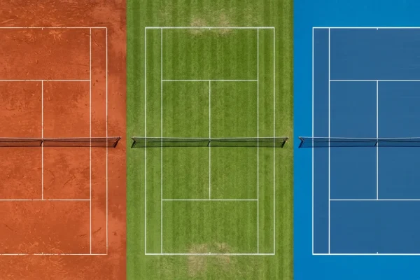Vergelijking van gravel hardcourt en gras ondergronden en hun invloed op tennis weddenschappen