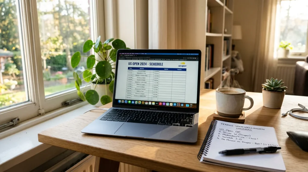 Dagelijkse tennis voorspellingen maken met data-analyse routine en bronnen