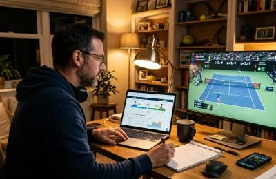 Vergelijking tussen pre-match en live wedden op tennis met timing en odds
